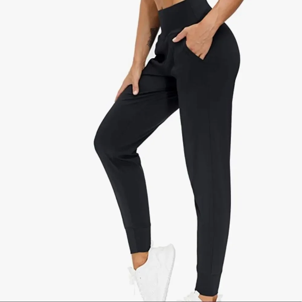 Black joggers with pockets